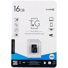 Карта пам'яті T&G (UHS-1) microSDHC Class 10 - 16GB (без адаптера) Чорний