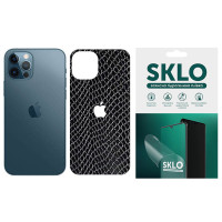 Захисна плівка SKLO Back (на задню панель+лого) Snake для Apple iPhone X (5.8) - Чорний