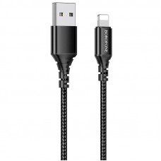 Дата кабель Borofone BX54 Ultra bright USB to Lightning (1m) - Чорний