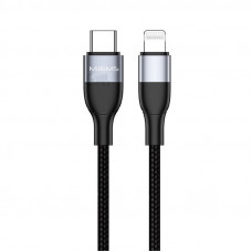 Дата кабель MJEMS US-SJ330 M2 Type-C to Lightning Fast Charging Cable 1.2m - Черный