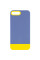 Чехол TPU+PC Bichromatic для Apple iPhone 7 plus / 8 plus (5.5) - Blue / Yellow