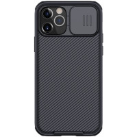 Карбоновая накладка Nillkin CamShield Pro для Apple iPhone 12 Pro / 12 (6.1) - Black
