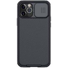 Карбоновая накладка Nillkin CamShield Pro для Apple iPhone 12 Pro / 12 (6.1) - Black