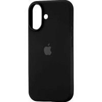 Чохол Silicone Case з закритим низом для Apple iPhone 17 (6.3) - Чорний / Black