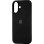 Чохол Silicone Case з закритим низом для Apple iPhone 17 (6.3) - Чорний / Black