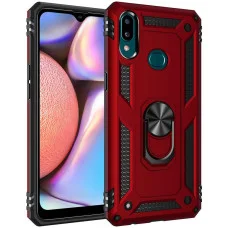 Ударостійкий чохол Serge Ring for Magnet для Samsung Galaxy A10s - Червоний
