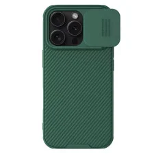 Карбоновая накладка Nillkin CamShield Pro Magnetic для Apple iPhone 16 Pro (6.3) - Deep Green