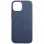 Шкіряний чохол Leather Case (AAA) with MagSafe and Animation для Apple iPhone 16 Pro Max (6.9) - Blue