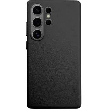 Кожаный чехол Leather Case (AAA) для Samsung Galaxy S25 Ultra - Black