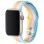 Силиконовый ремешок Rainbow для Apple Watch 38/40/41/42mm(ser.10) - Желтый / Голубой