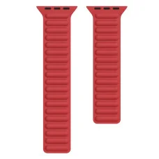 Силиконовый ремешок Ripple для Apple Watch 38/40/41/42mm(ser.10) - Красный / Red