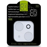 Защитное стекло на камеру Full Block (тех.пак) для Apple iPhone 15 (6.1) / 15 Plus (6.7) - Прозрачный