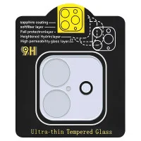 Захисне скло на камеру Full Block (тех.пак) для Apple iPhone 16 (6.1) / 16 Plus (6.7) - Прозорий