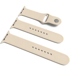 Силиконовый ремешок для Apple Watch Sport Band 42(ser.1-3)/44/45/46/49mm (S/M & M/L) 3pcs - Бежевый / Antique White