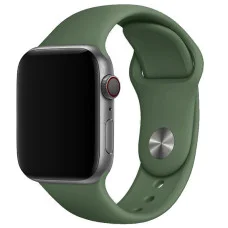 Силиконовый ремешок для Apple Watch 38/40/41/42mm(ser.10) - Зеленый / Army green