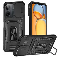 Ударостійкий чохол Camshield Army Ring для Xiaomi Redmi 13C / Poco C65 - Чорний / Black