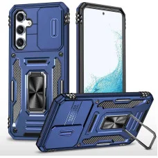 Ударостійкий чохол Camshield Army Ring для Samsung Galaxy S24 FE - Синій / Navy