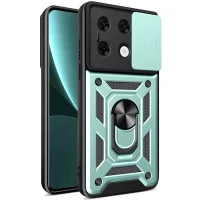 Ударопрочный чехол Camshield Serge Ring для Xiaomi Poco X6 / Note 13 Pro 5G - Зеленый