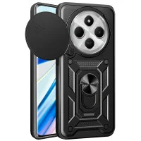 Ударопрочный чехол Camshield Serge Ring для Xiaomi Redmi 14C / A4 / Poco C75 - Черный