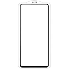 Защитное стекло SKLO 5D (тех.пак) для Samsung Galaxy S21 FE - Черный / Белая подложка