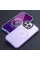 TPU+PC чохол Metal Buttons with MagSafe Colorful для Apple iPhone 13 Pro (6.1) - Бузковий / Light Purple - фото
