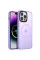 TPU+PC чохол Metal Buttons with MagSafe Colorful для Apple iPhone 13 Pro (6.1) - Бузковий / Light Purple - фото
