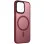 TPU+PC чохол Metal Buttons with MagSafe Colorful для Apple iPhone 15 (6.1) - Бордовий / Wine Red