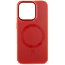 Чехол TPU+Glass Sapphire Midnight Open Camera with MagSafe для Apple iPhone 15 Pro Max (6.7) - Красный / Red