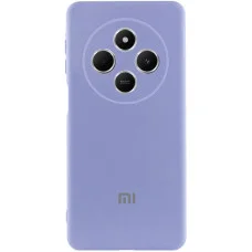 Чехол Silicone Cover Lakshmi Full Camera (AAA) with Logo для Xiaomi Redmi 14C / Poco C75 - Сиреневый / Dasheen
