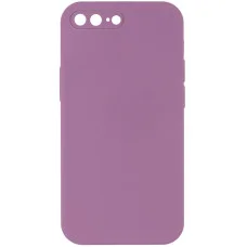 Silicone Case Square Full Camera Protective (AA) NOLOGO для Apple iPhone 7 plus / 8 plus (5.5) - Ліловий / Lilac Pride