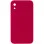 Silicone Case Square Full Camera Protective (AA) NOLOGO для Apple iPhone XR (6.1) - Червоний / Rose Red