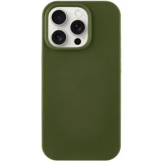 Чохол Silicone Case Full Protective (AA) NO LOGO для Apple iPhone 15 Pro (6.1) - Зелений / Dark Olive