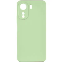 Чехол Silicone Cover Lakshmi Full Camera (AA) для Xiaomi Redmi 13C / Poco C65 - Зеленый / Pistachio