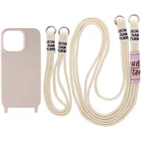Чохол TPU two straps California для Apple iPhone 12 Pro / 12 (6.1) - Бежевий / Antique White