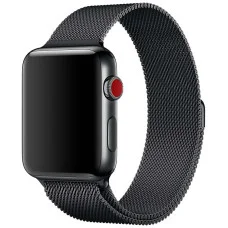 Ремешок Milanese Loop Design для Apple Watch 38/40/41/42mm(ser.10) - Черный