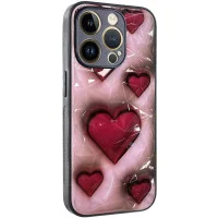 TPU+PC чохол Prisma Plushie для Apple iPhone 15 Pro (6.1) - Hearts