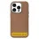 Кожаный чехол Leather Case Metal Buttons для Xiaomi Redmi 14C / Poco C75 - Brown