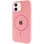 Чохол Silicone Case Full Protective (AA) with MagSafe для Apple iPhone 11 (6.1) - Рожевий / Light pink