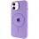 Чохол Silicone Case Full Protective (AA) with MagSafe для Apple iPhone 11 (6.1) - Бузковий / Dasheen