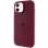 Чохол Silicone Case Full Protective (AA) with MagSafe для Apple iPhone 11 (6.1) - Бордовий / Plum