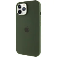 Чохол Silicone Case Full Protective (AA) with MagSafe для Apple iPhone 11 Pro Max (6.5) - Зелений / Cyprus Green