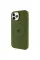 Чохол Silicone Case Full Protective (AA) with MagSafe для Apple iPhone 12 Pro / 12 (6.1) - Зелений / Dark Olive - фото