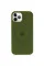 Чохол Silicone Case Full Protective (AA) with MagSafe для Apple iPhone 12 Pro / 12 (6.1) - Зелений / Dark Olive - фото