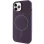 Чохол Silicone Case Full Protective (AA) with MagSafe для Apple iPhone 12 Pro / 12 (6.1) - Фіолетовий / Elderberry
