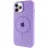 Чехол Silicone Case Full Protective (AA) with MagSafe для Apple iPhone 12 Pro Max (6.7) - Сиреневый / Dasheen