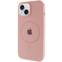 Чохол Silicone Case Full Protective (AA) with MagSafe для Apple iPhone 14 (6.1) - Рожевий / Pink Sand