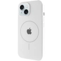 Чехол Silicone Case Full Protective (AA) with MagSafe для Apple iPhone 14 Plus (6.7) - Белый / White