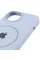 Чехол Silicone Case Full Protective (AA) with MagSafe для Apple iPhone 14 Plus (6.7) - Голубой / Lilac Blue - фото