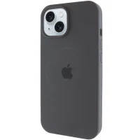 Чехол Silicone Case Full Protective (AA) with MagSafe для Apple iPhone 14 Plus (6.7) - Серый / Dark Gray