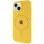Чохол Silicone Case Full Protective (AA) with MagSafe для Apple iPhone 15 (6.1) - Жовтий / Yellow